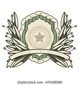dollar emblem seal isolated icon vector illustration design