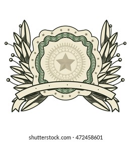 dollar emblem seal isolated icon vector illustration design