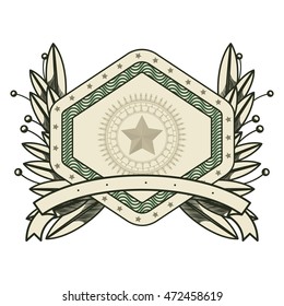 dollar emblem seal isolated icon vector illustration design