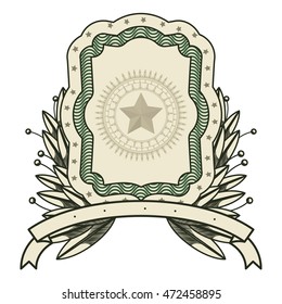 dollar emblem seal isolated icon vector illustration design
