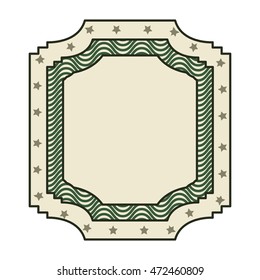 dollar emblem seal isolated icon vector illustration design