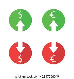 Dollar and euro cost up and down