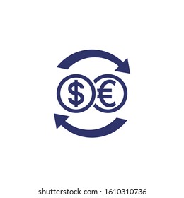 dollar to euro exchange icon