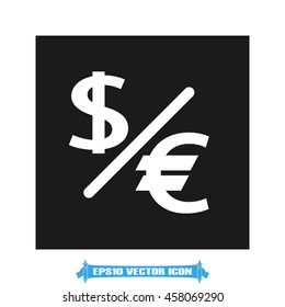 Dollar and euro icon vector illustration EPS 10.