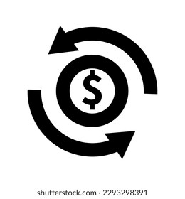 Dollar Exchange Icon. Currency exchange. Vector.