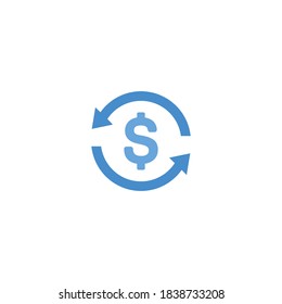 Dollar Exchange icon, Transaction icon vector
