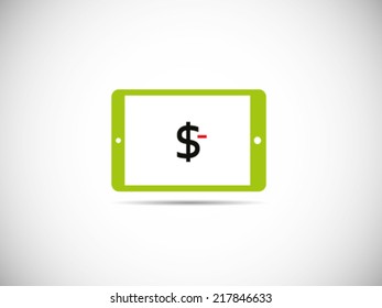 Dollar Expenses On Tablet