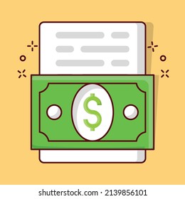 dollar file Vector illustration on a transparent background.Premium quality symmbols. vector line flat  icon for concept and graphic design.