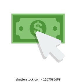 Dollar flat icon. You can be used dollar icon for several purposes like: websites, UI, UX, print templates, promotional materials, info-graphics, web and mobile phone apps.