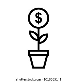 Dollar Flower Pot 