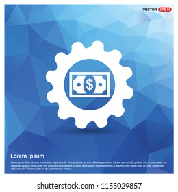 Dollar Gear Icon - Free vector icon