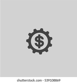 Dollar gears icon