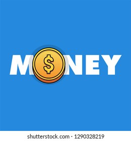 Dollar Gold Money Typography