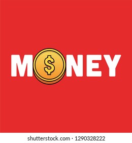 Dollar Gold Money Typography