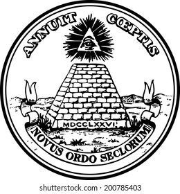 Dollar, Great Seal, Pyramid Eye, 