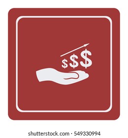 Dollar growth diagram, vector design