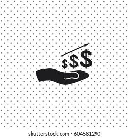 Dollar growth diagram, vector design