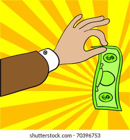 Dollar in Hand