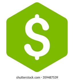 Dollar Hexagon Icon