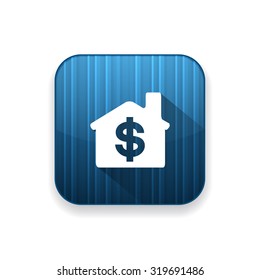 dollar house  icon