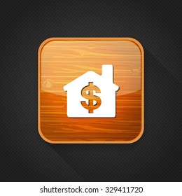 dollar house  icon
