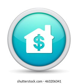 dollar house  icon