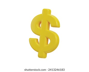 Dollar-Symbol 3d-Vektorgrafik