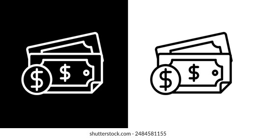 Dollar icon. Business icon. Target. Admin. Work Team. Black icon. Silhouette.