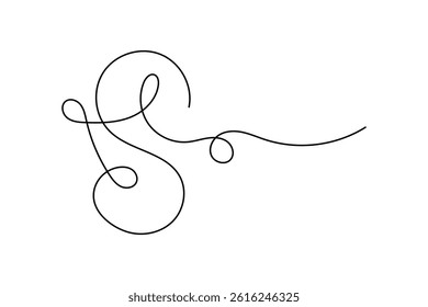 Dollar icon continuous one line art of outline vector drawing
