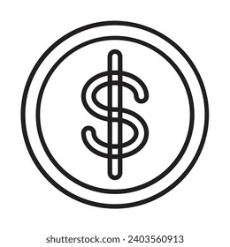 Dollar icon design for personal commercial use