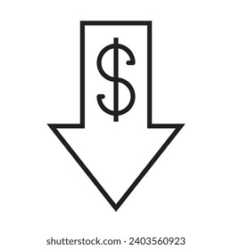 Dollar icon design for personal commercial use