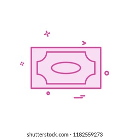 Dollar icon design vector