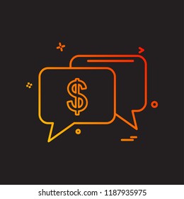 Dollar icon design vector