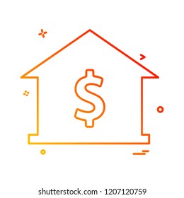 Dollar icon design vector