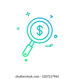 Dollar icon design vector
