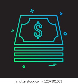 Dollar icon design vector