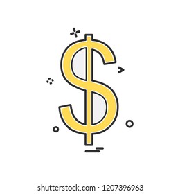 Dollar icon design vector