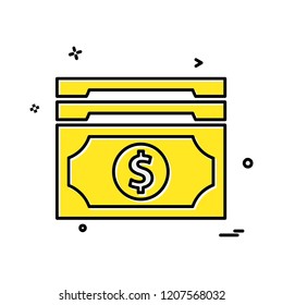 Dollar icon design vector