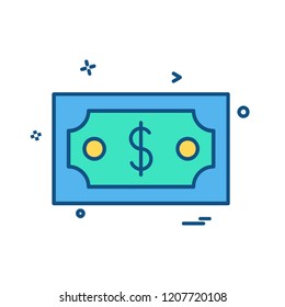 Dollar icon design vector