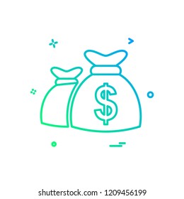 Dollar icon design vector