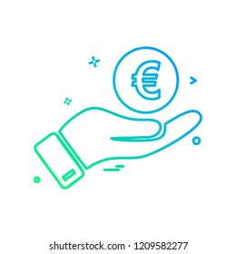 Dollar icon design vector