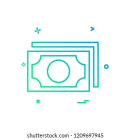 Dollar icon design vector