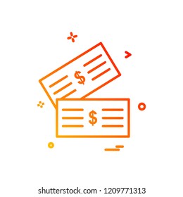 Dollar icon design vector