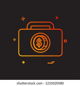 Dollar icon design vector