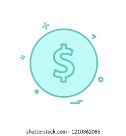 Dollar icon design vector