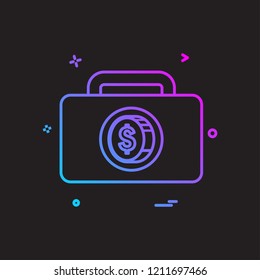 Dollar icon design vector