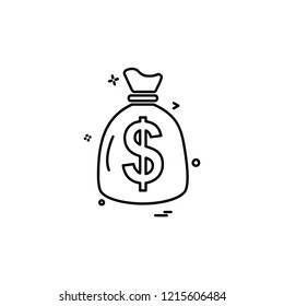 Dollar icon design vector