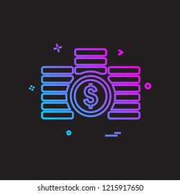 Dollar icon design vector