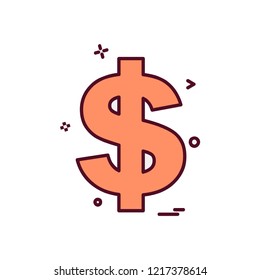 Dollar icon design vector