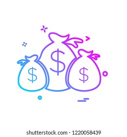 Dollar icon design vector